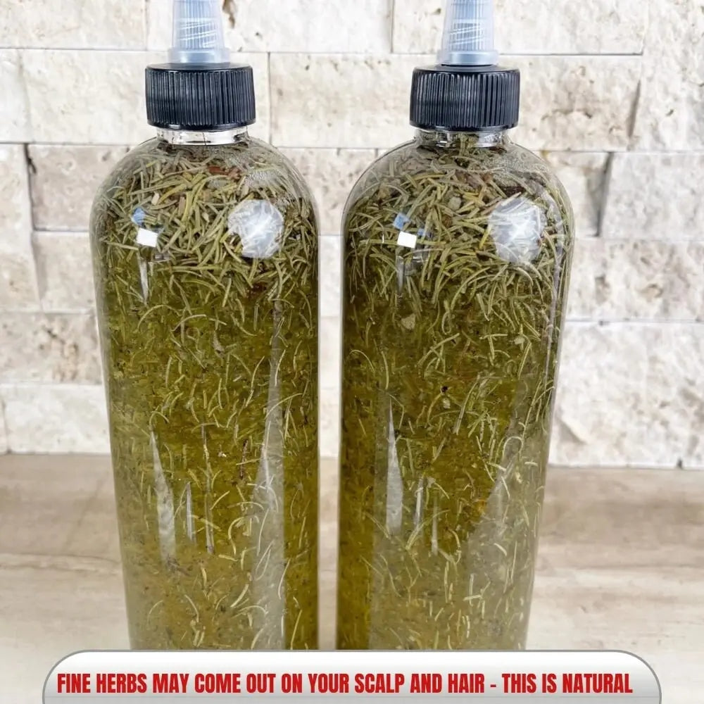 16oz 2pc Rosemary Chebe Hair GrowthOil Set|Condition|HairLoss|Sage|DryScalp|AloeVeraHairSpray|ThickHair|Fenugreek|RegrowthEdges|Natural|Locs