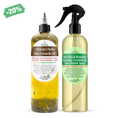 2Pc Rosemary Chebe Hair Growth Oil Sets