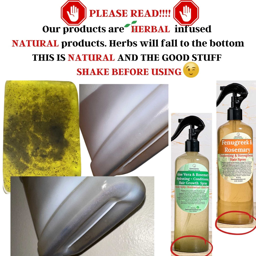 2pc Wholesale Set: African Chebe Hair Oil + Fenugreek & Rosemary Spray QueenSanity   QueenSanity 