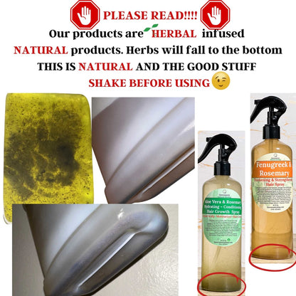 2Pc Wholesale Set: Thick Hair Oil + Aloe Spray