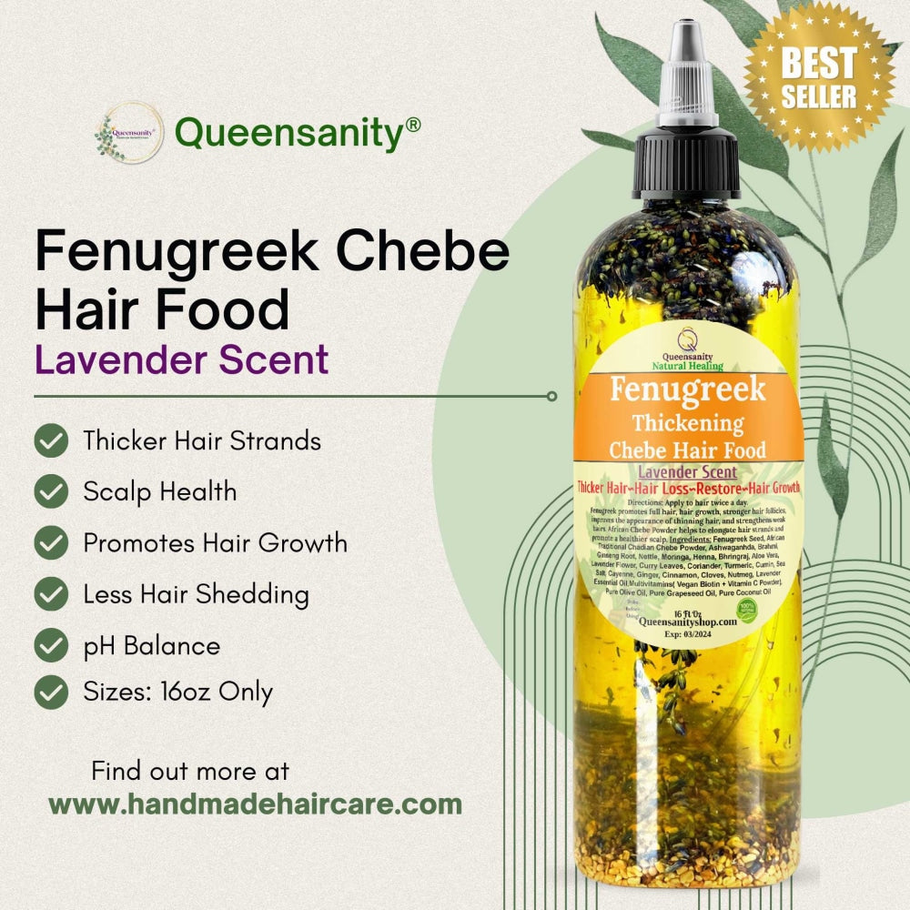 Fenugreek Hair Food|Thicker Hair QueenSanity Hair Oil  QueenSanity 