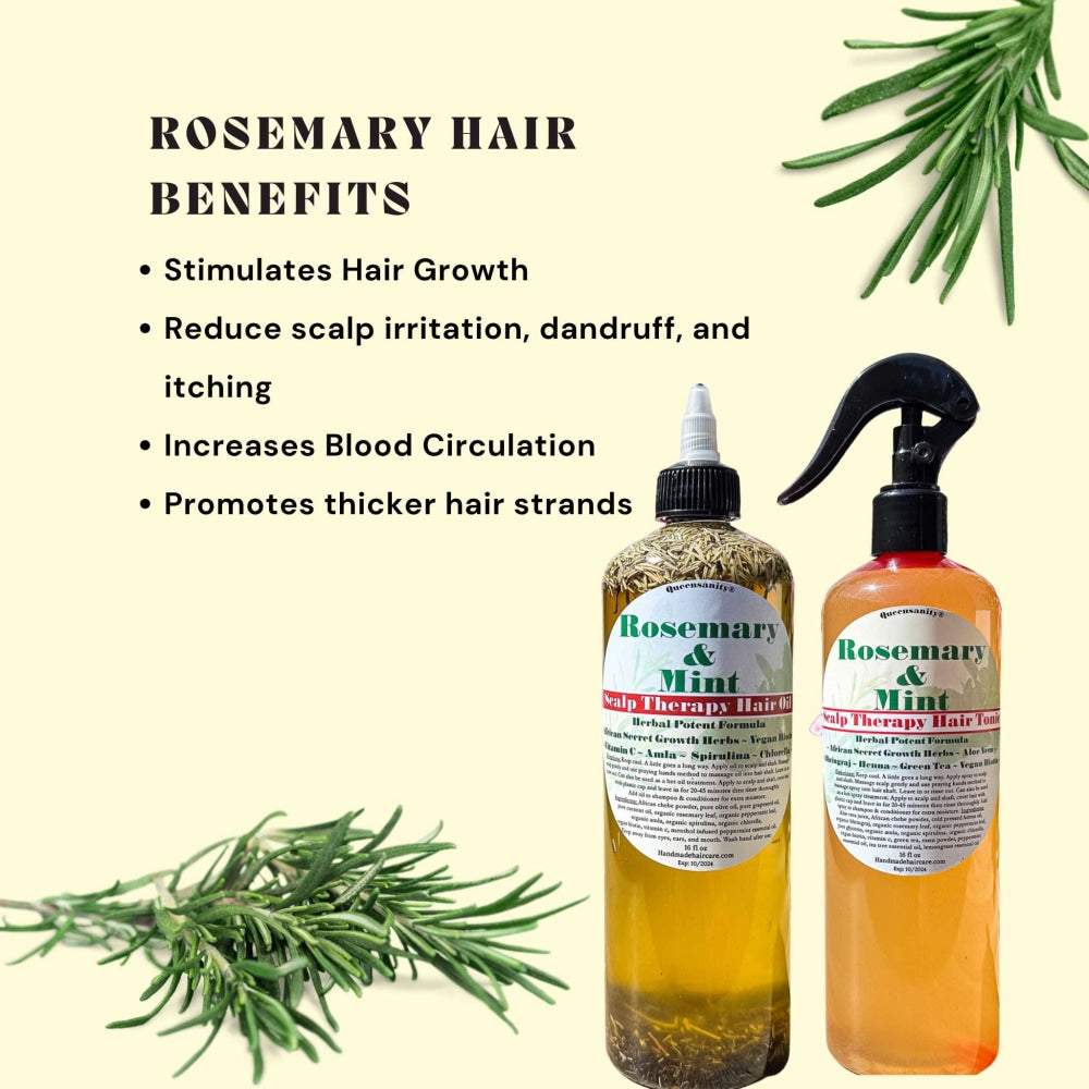 Rosemary & Mint Hair Spray: Chebe Spray QueenSanity Hair Spray  QueenSanity 