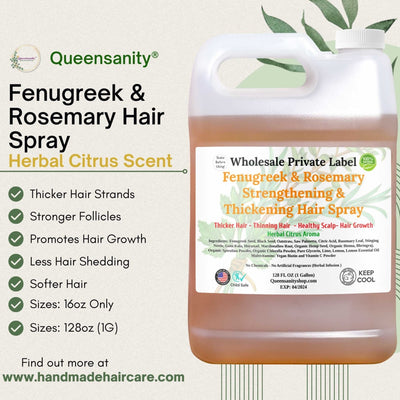 Wholesale: Fenugreek & Rosemary Hair Spray QueenSanity Wholesale  QueenSanity 